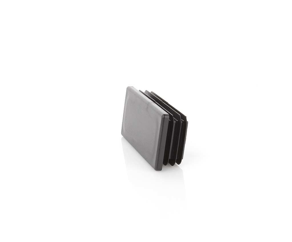 10 x Louver plugs rectangular tube 50 x 100 mm rectangle anthracite end caps
