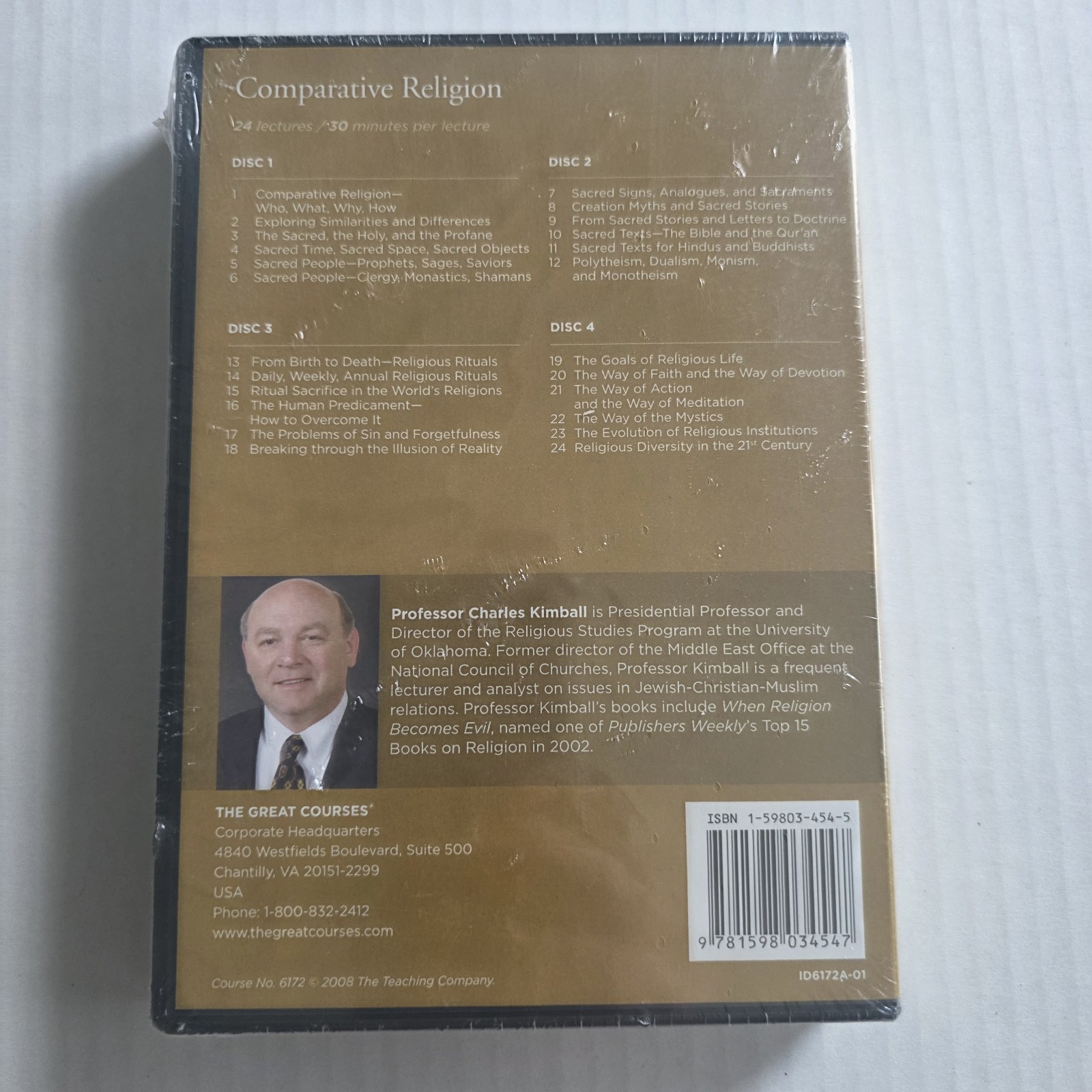 Comparative Religion 4x DVD & Book Charles Kimball New Sealed Great Courses