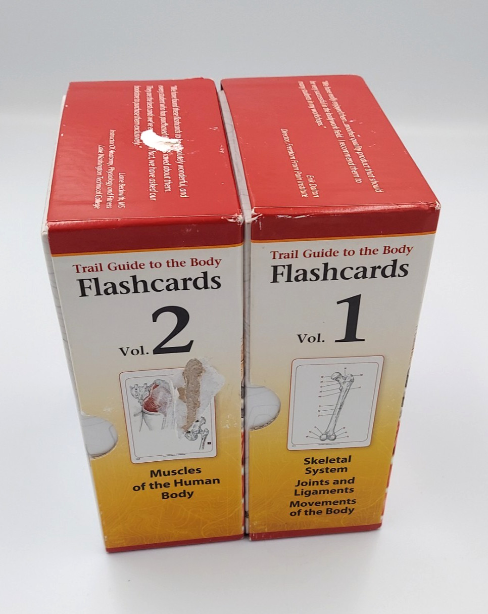 Trail Guide to the Body Flashcards 5th ed. Volume 1 & 2 cards Biel NEW SEALED