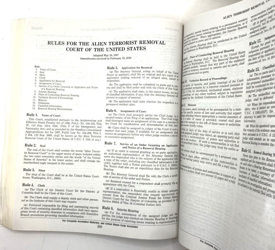 Federal Criminal Code and Rules – Thomson Reuters – 2019 Edition, Soft Cover