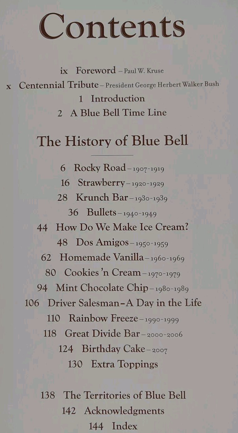 Blue Bell Ice Cream: A Century at the Little Creamery in Brenham…HC VG ++