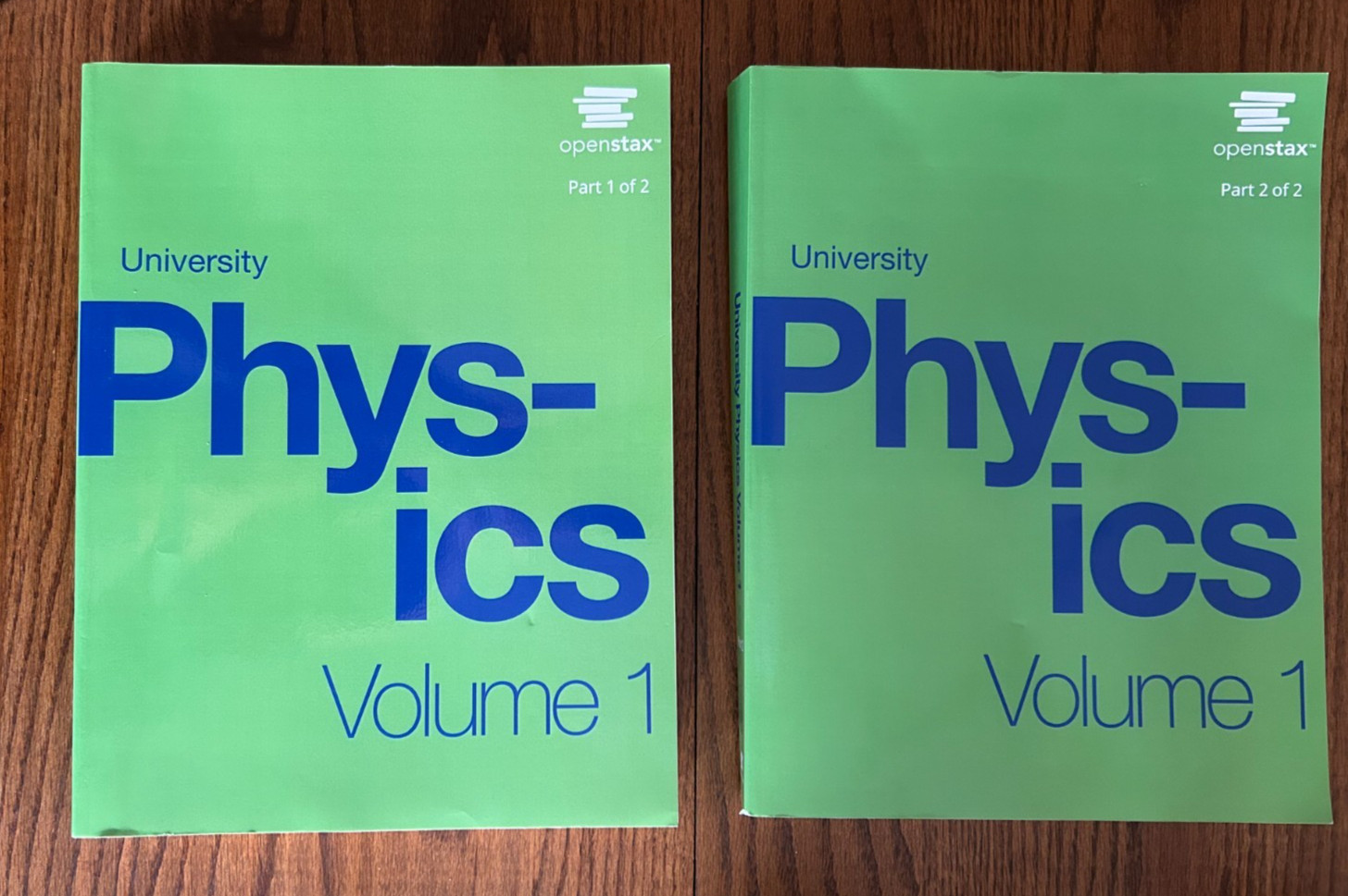 University Physics Volume 1 parts 1 and 2 OpenStax Paperback 1,976 total pages