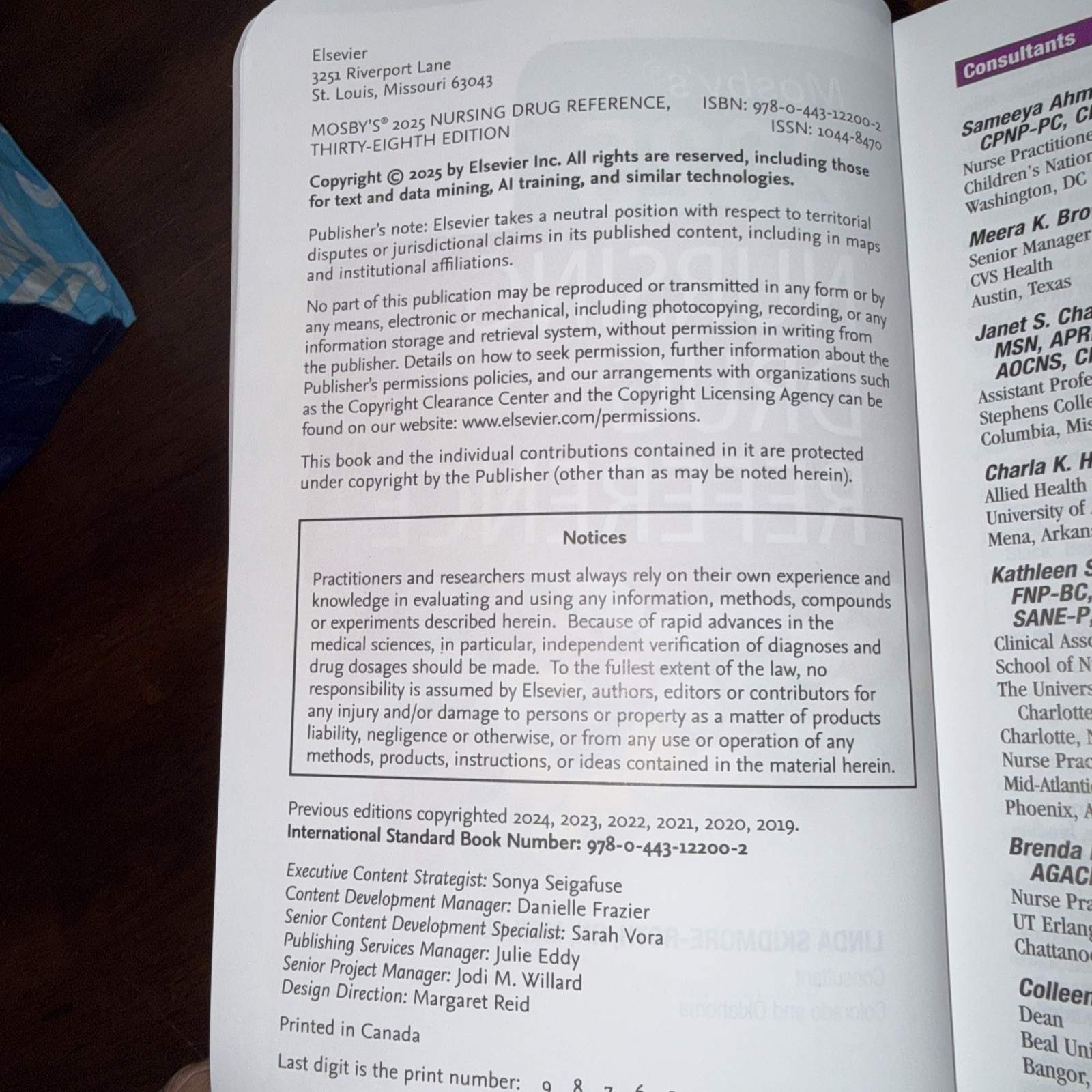 Skidmore Nursing Drug Référence Ser.: Mosby’s 2025 Nursing Drug Reference Ex-Lib