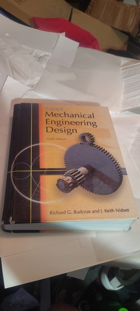 Shigley’s Mechanical Engineering Design 9th ed. book