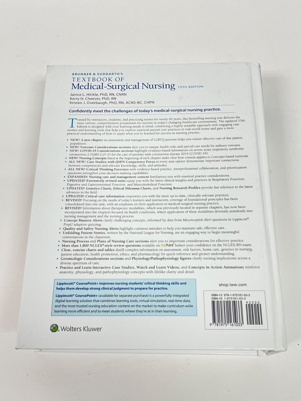 Brunner and Suddarth’s Textbook of Medical-Surgical Nursing Broken Spine See Pic