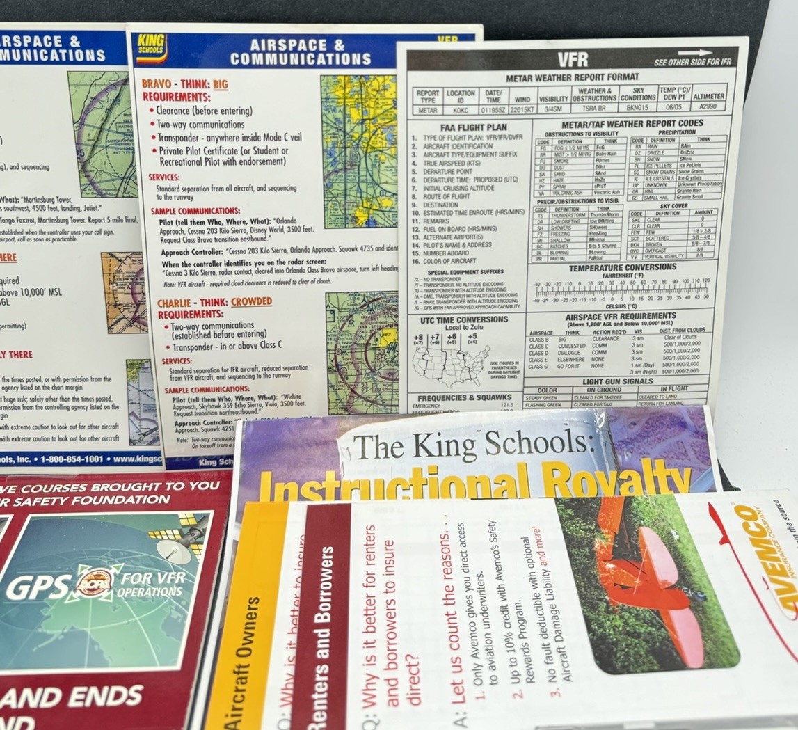 King Schools – 13 DVD & 4 CD-ROM Lot w/Study Guides Aviation Flight Courses NEW