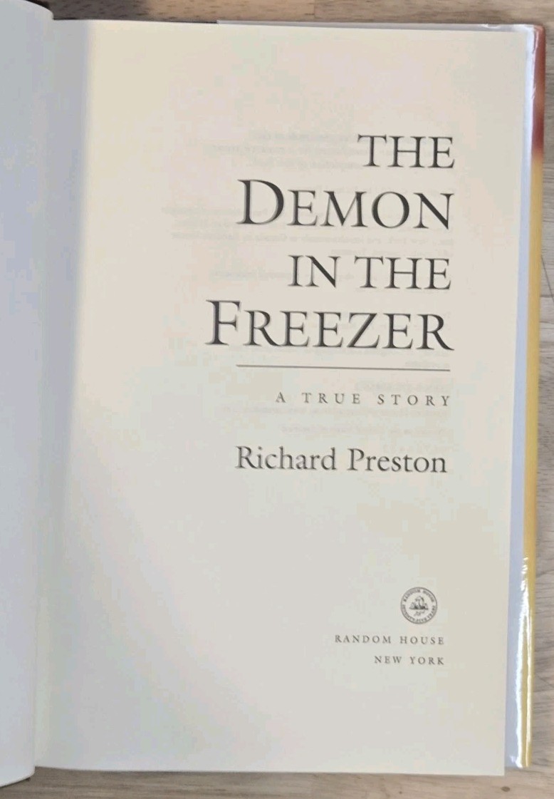 The Demon in the Freezer by Richard Preston (Hardcover, 2002) 1st Edition -…