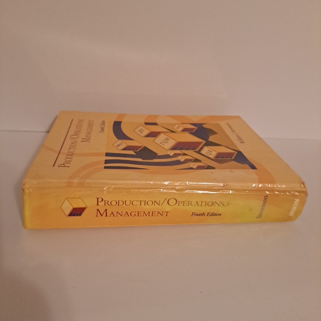 Production/Operations Management By William J. Stevenson. 978025