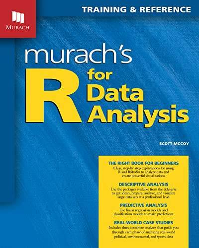 Murachs R for Data Analysis – Paperback By McCoy, Scott – GOOD