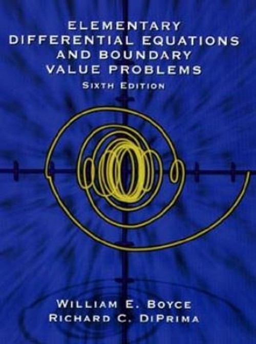 Element Differential Equations and Boundary Value Problems Hardco