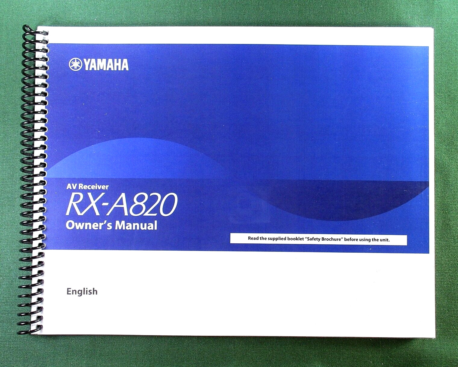 Yamaha RX-A820 Instruction Manual: Full Color 161 Pages & Protective Covers!