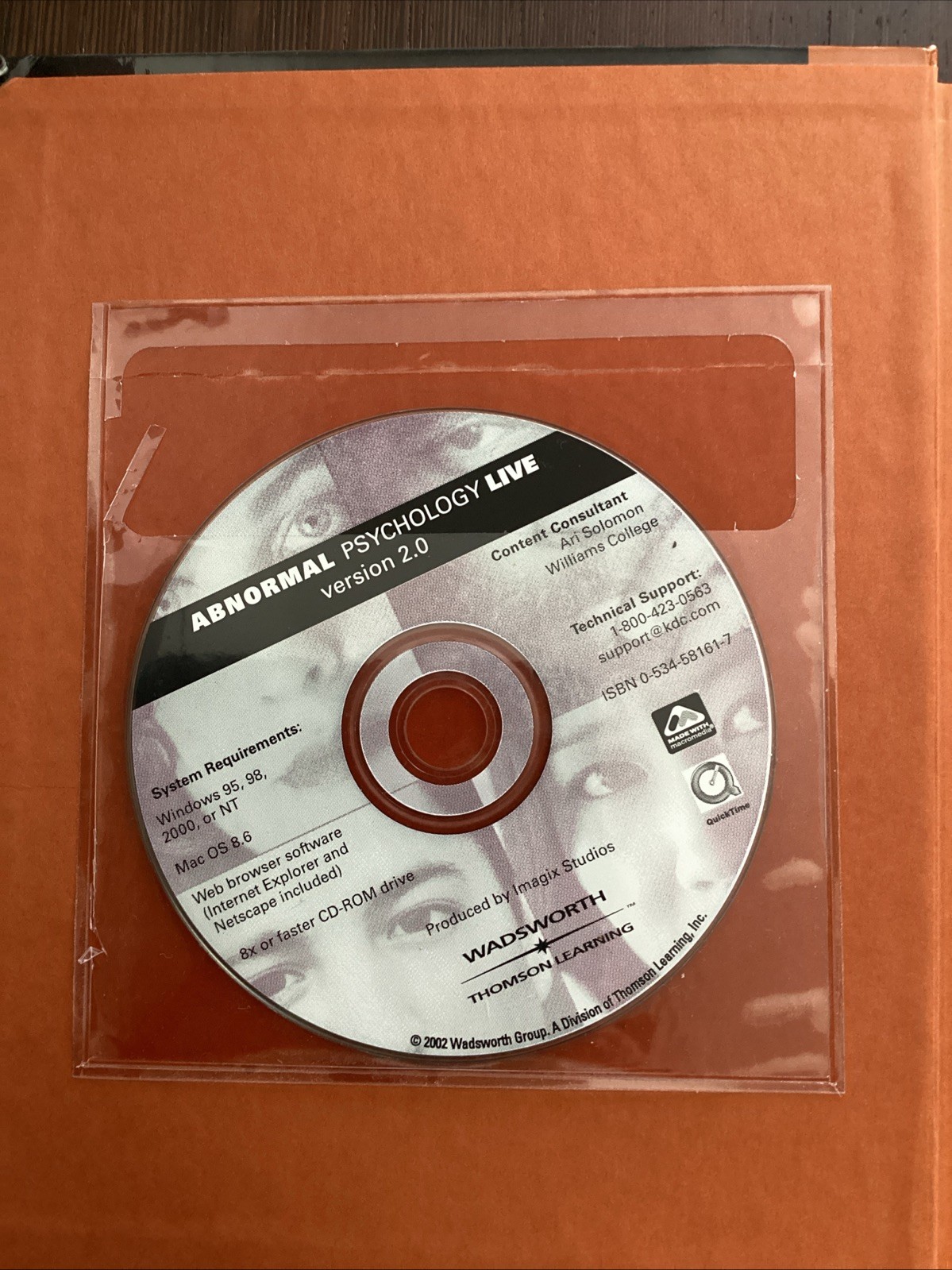 Clinical Psychology by E. Jerry Phares ,Timothy J. Trull 2002 Hardcover CD-ROM