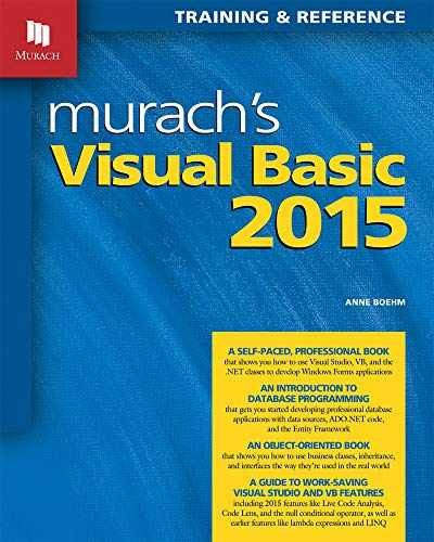 Murach’s Visual Basic 2015 – Paperback, by Boehm Anne – Very Good j