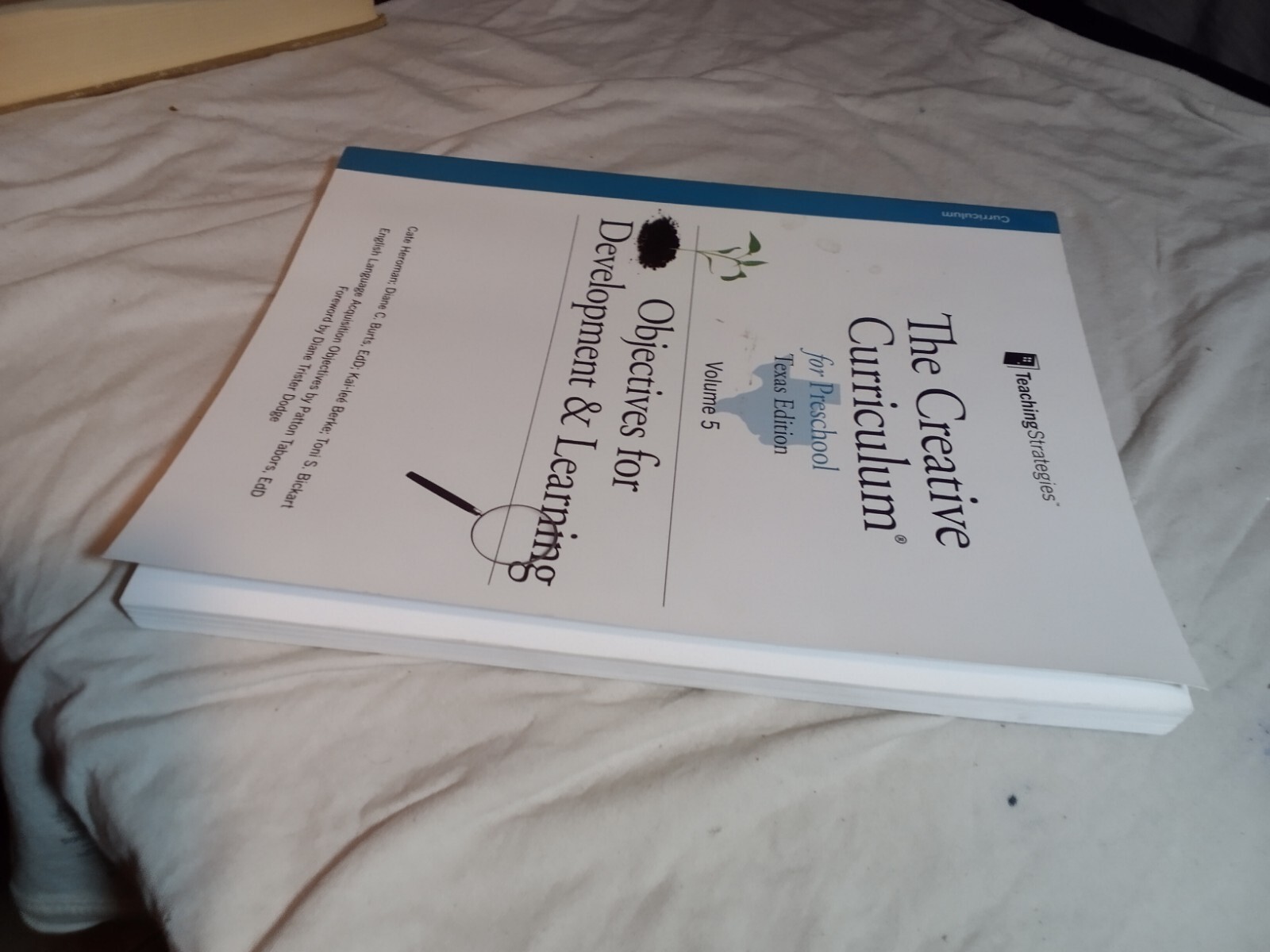 The Creative Curriculum for Preschool Texas edition vol 5