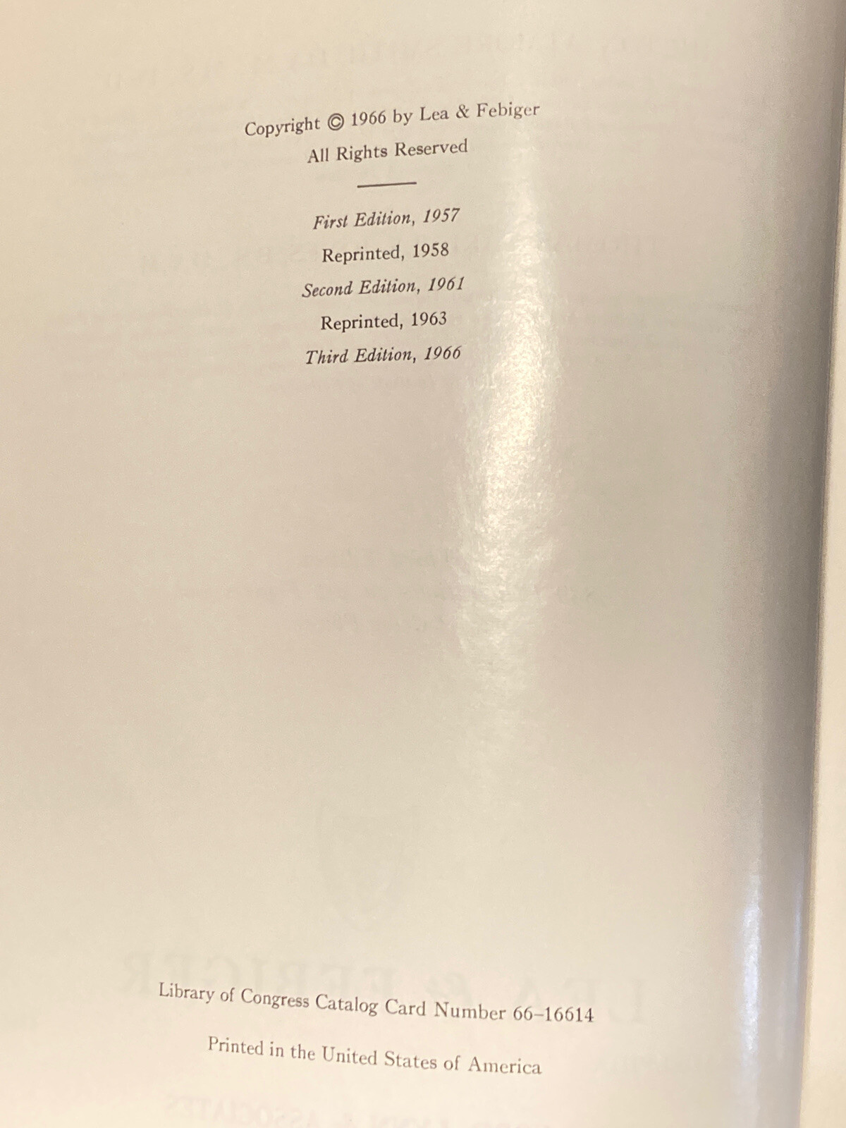 Veterinary Pathology Smith and Jones 3rd Edition 1966 Ex Libris
