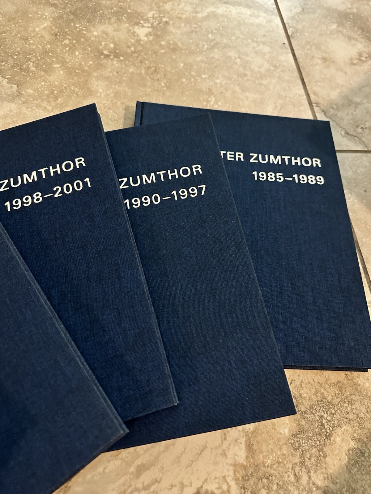 5 Books Peter Zumthor 1985-2013 Buildings And Projects Thomas Durisch *see Note