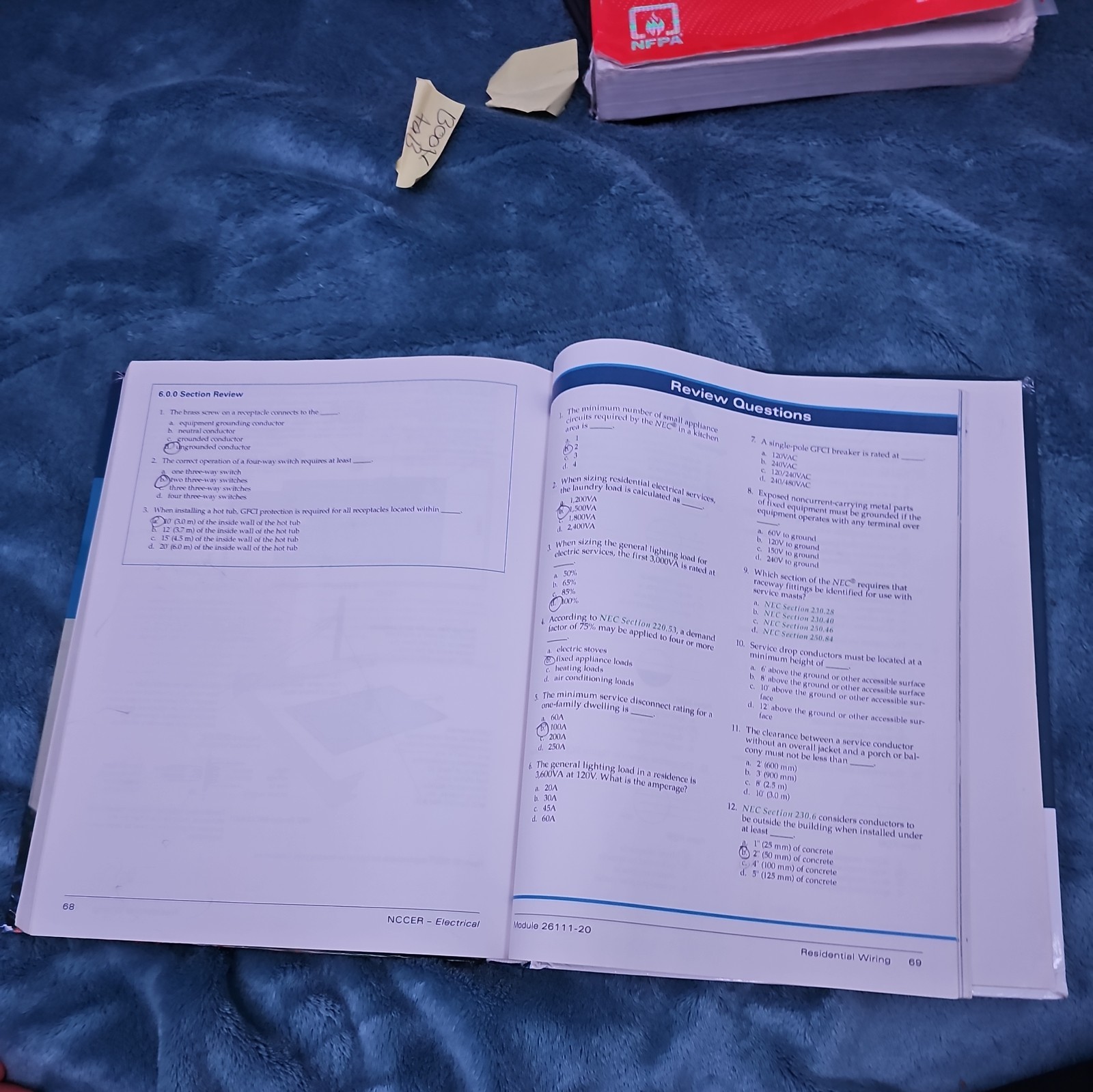 NCCER Electrical 2020 NEC Tenth Edition Level 1 Paperback Textbook, English