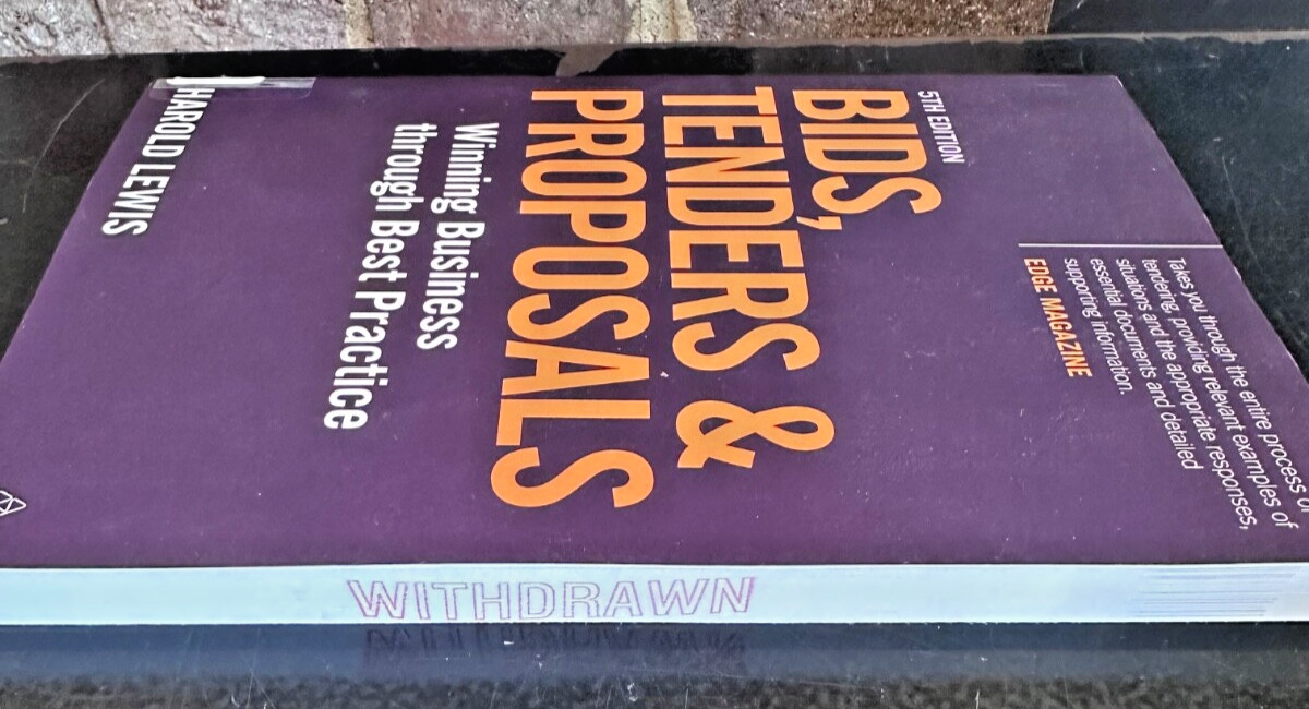 Bids, Tenders, & Proposals 5th Ed by Harold Lewis 2015 SC Kogan Page