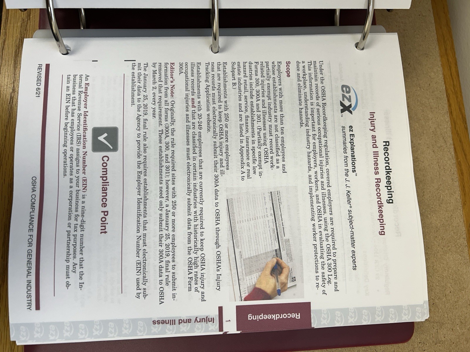 OSHA Compliance for GENERAL INDUSTRY manual in VG condition. by J.J. Keller.
