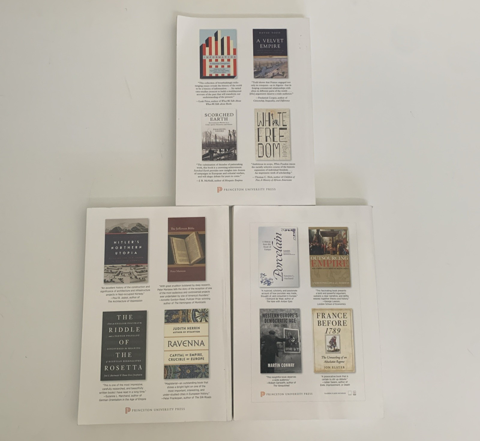 The American Historical Review Lot Of 3 Vol.125 #3, Vol.125 #4, Vol. 126 #1