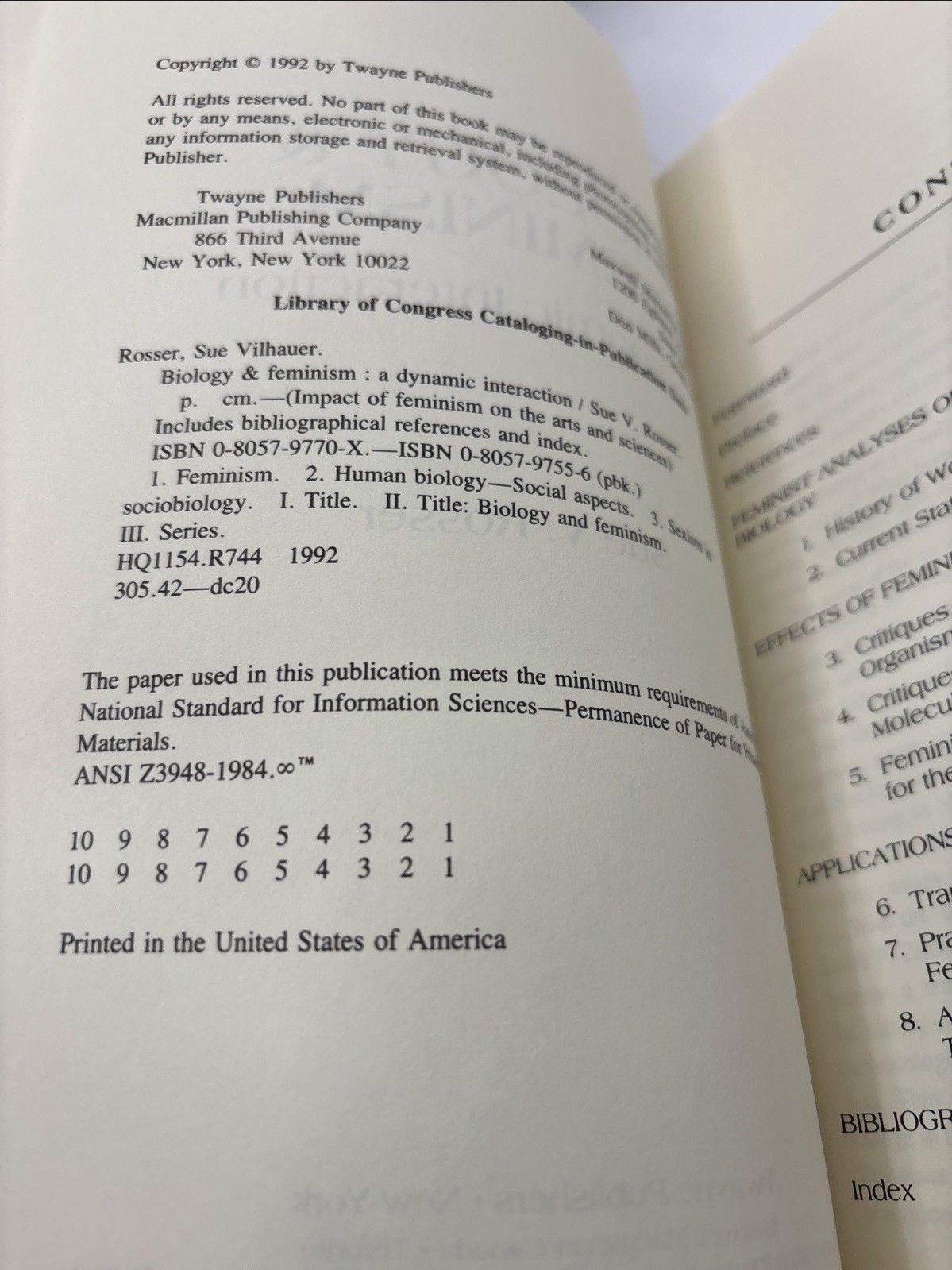 Biology And Feminism: A Dynamic Interaction, by Sue Rosser, 1992…