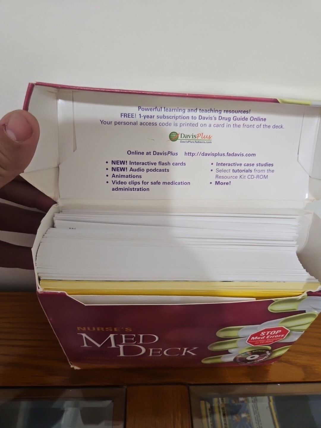 Nurse’s Med Deck + Resource Kit CD-ROM by April Hazard Vallerand, F.A. Davis…