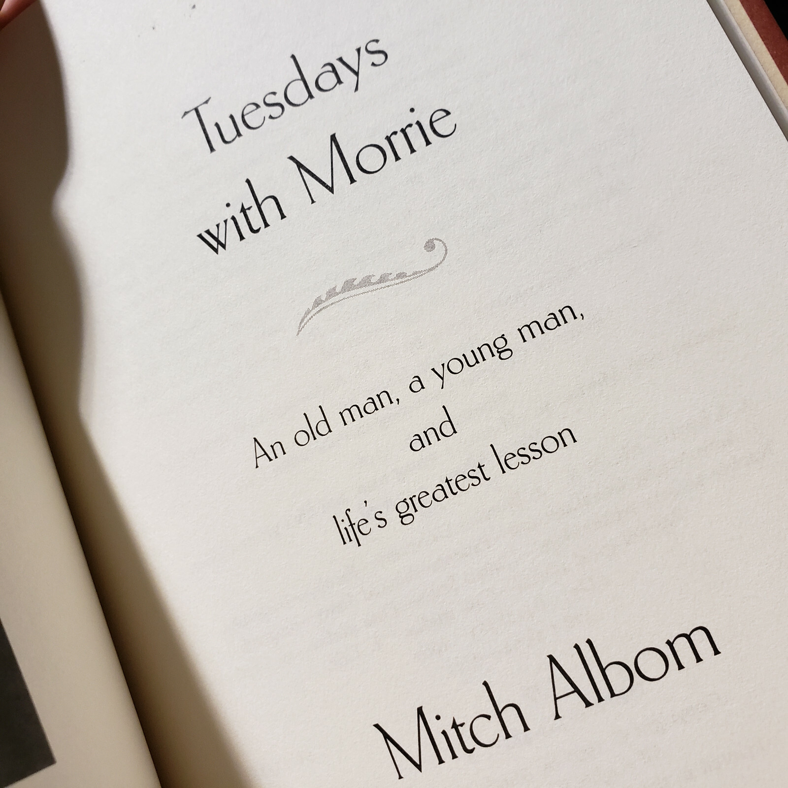 Tuesdays with Morrie Hardcover book by Mitch Albom album morry FREE USA SHIPPING