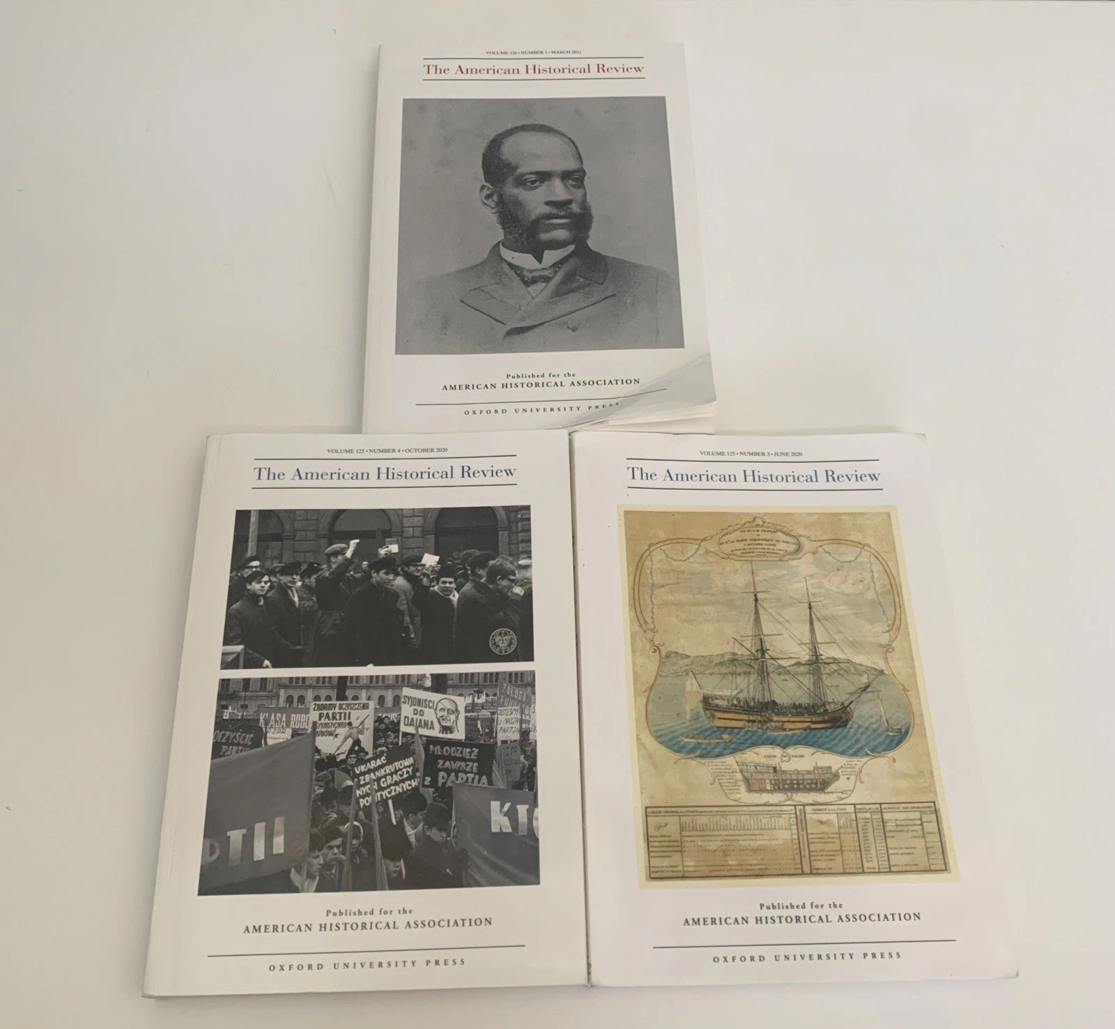 The American Historical Review Lot Of 3 Vol.125 #3, Vol.125 #4, Vol. 126 #1