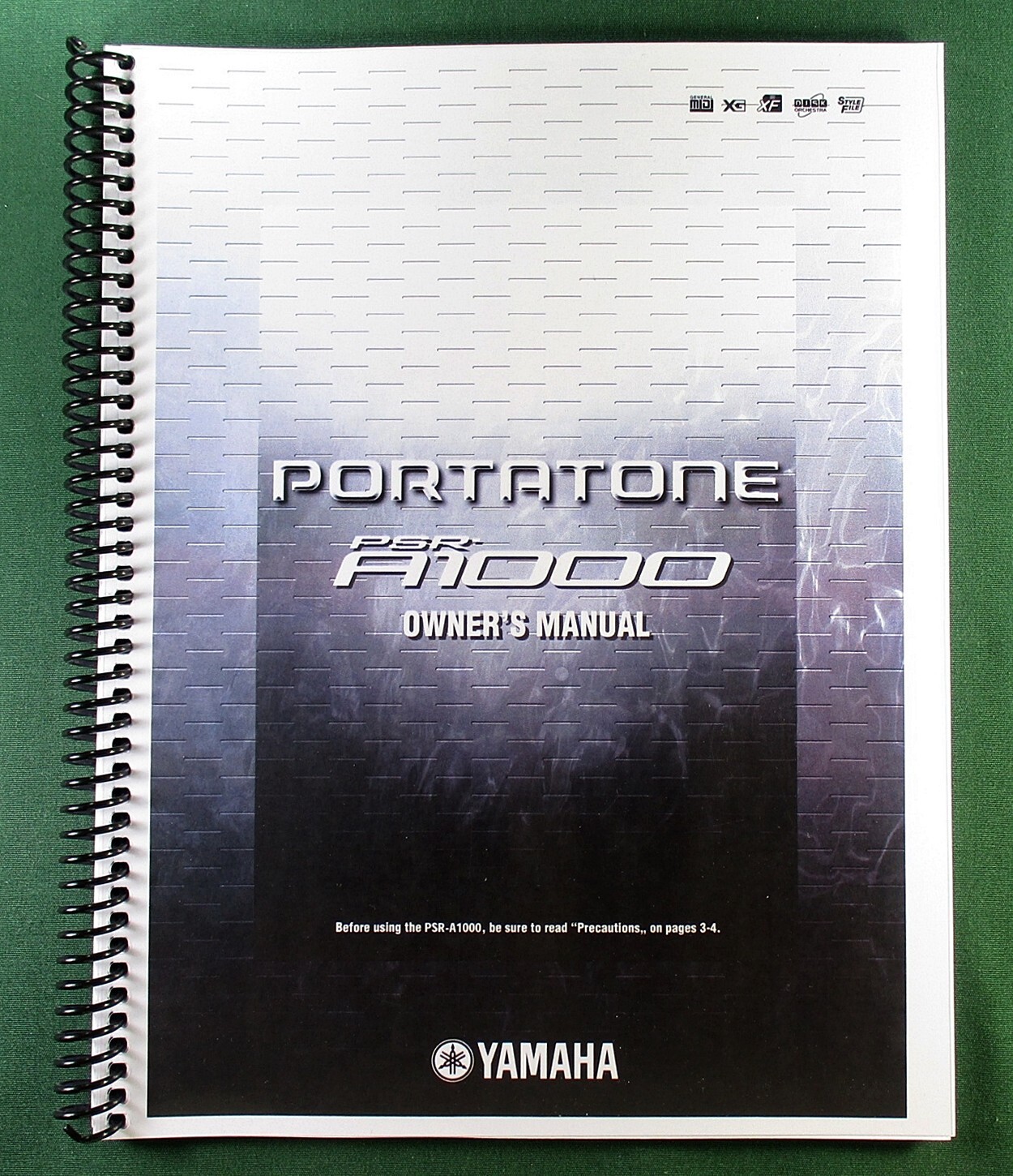 Yamaha PSR-A1000 Instruction Manual: 156 Pages & Protective Covers!