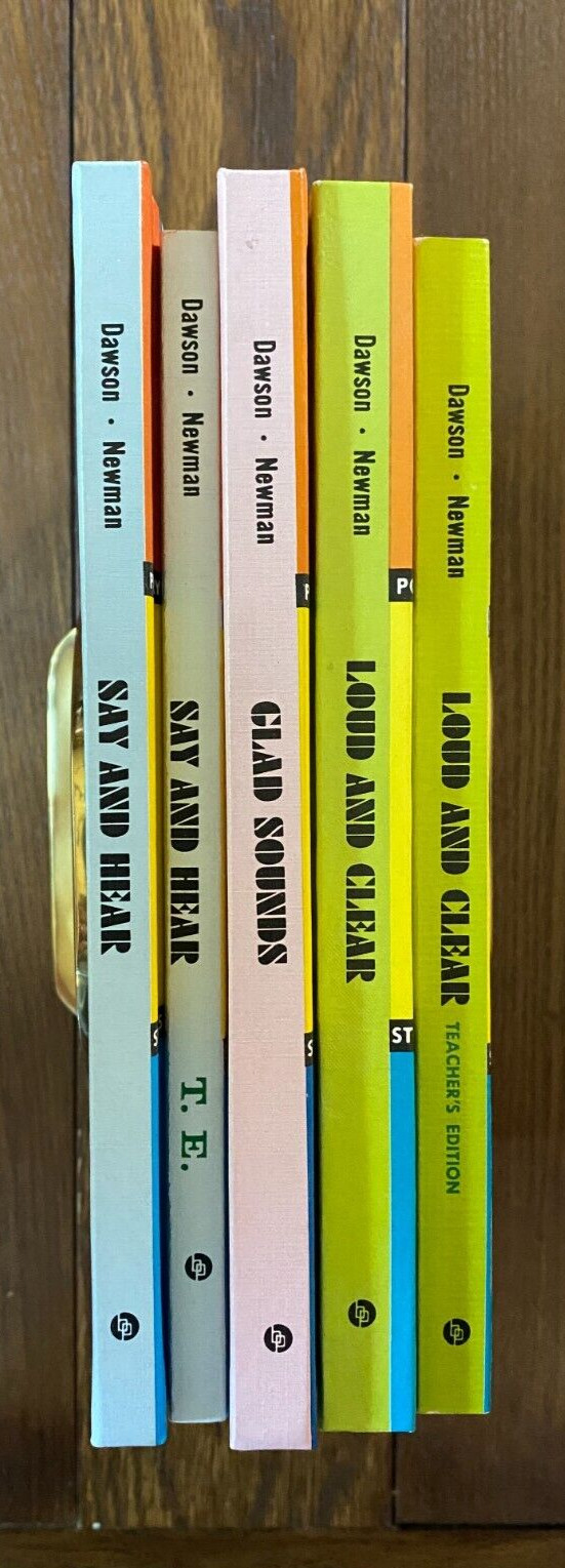 Oral Reading & Linguistics 1969 Say&Hear, Loud&Clear, Glad Sounds Benefic Press