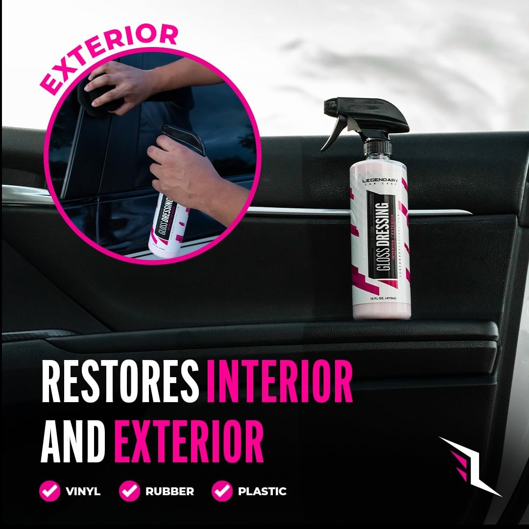 Tire Shine Spray & Plastic Restorer 64oz WaterBased Detailing Solution