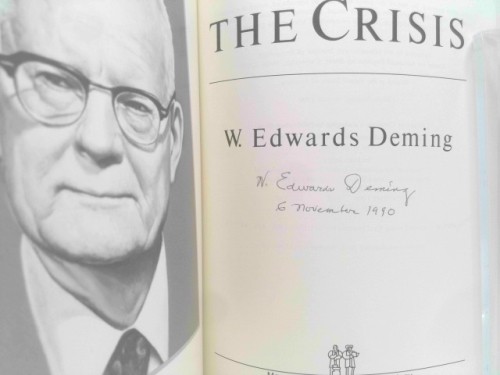 Out of the Crisis (1st Ed, Signed) by W. Edwards Deming