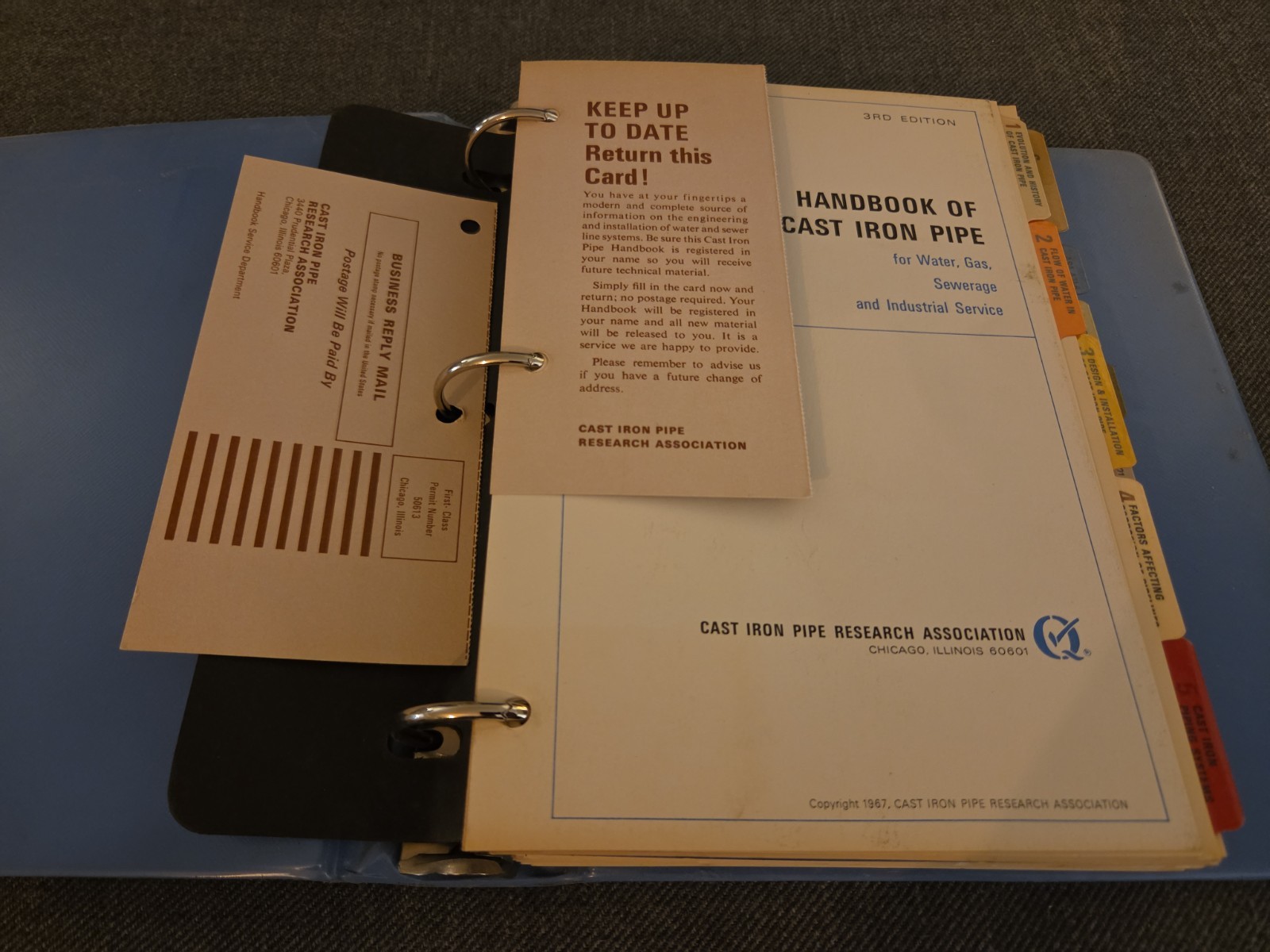 Handbook Of Cast Iron Pipe 3rd Edition Cast Iron Pipe Research Association 1960s