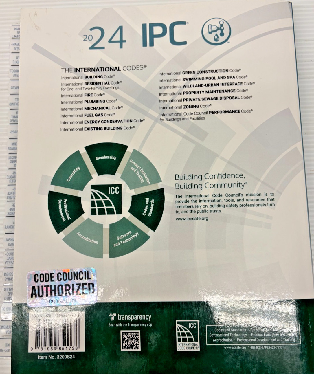 2024 International Plumbing Code (ICC Paperback) (92019RK)