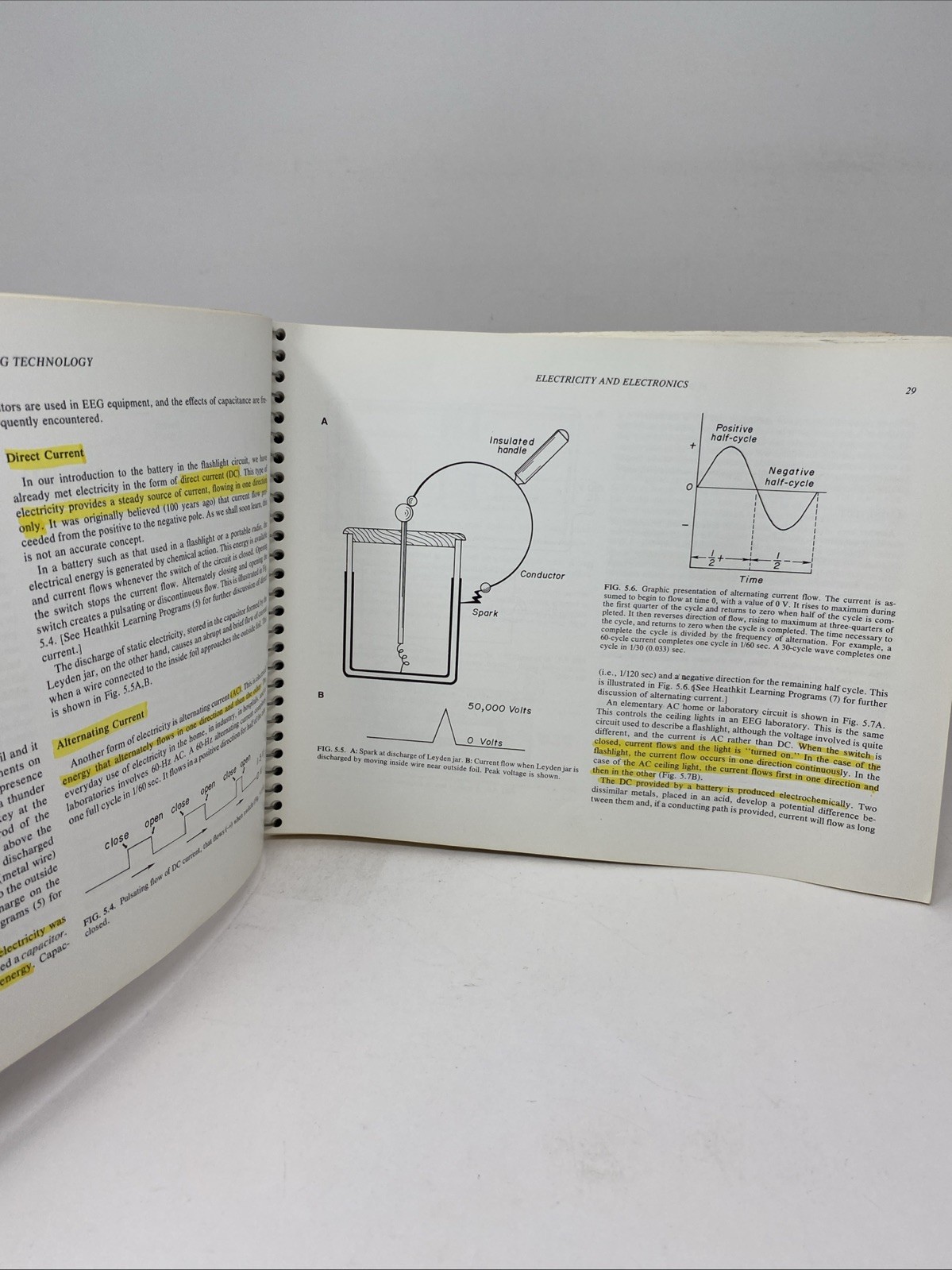 Fundamentals EEG Technology Vol 1 Tyner Spiral Bound 1985 Raven Press Lippincott