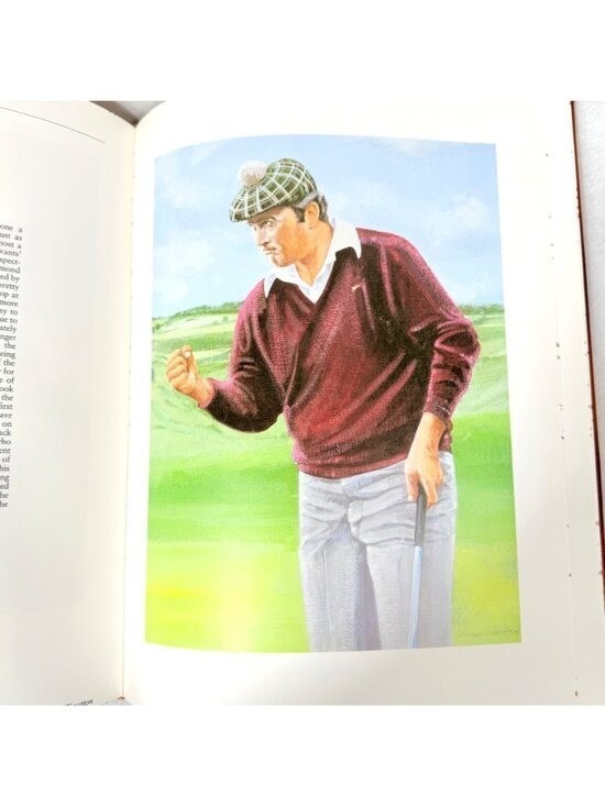 The Fifty Greatest Golfers Vintage Book Faux Leather Cover Gallery Books (1988)