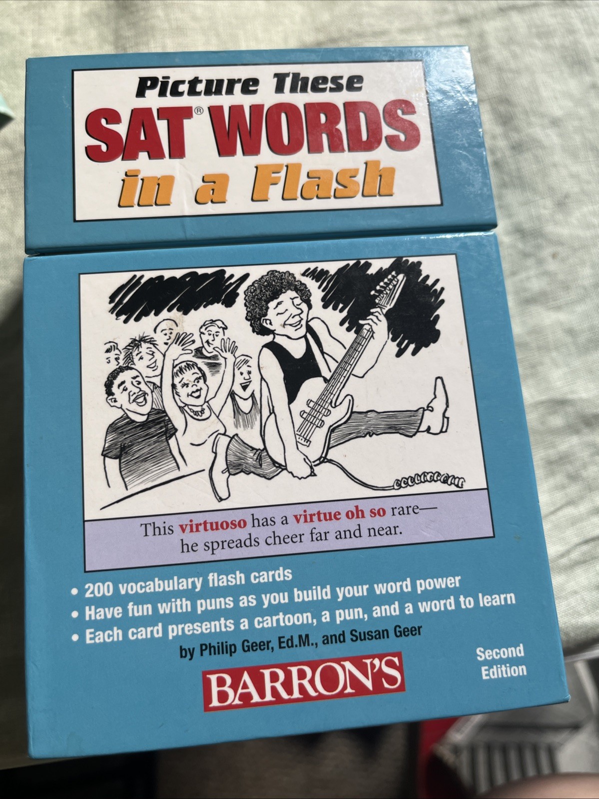 Picture These SAT Words in a Flash by Philip Geer (2010, Cards, Flash Cards)