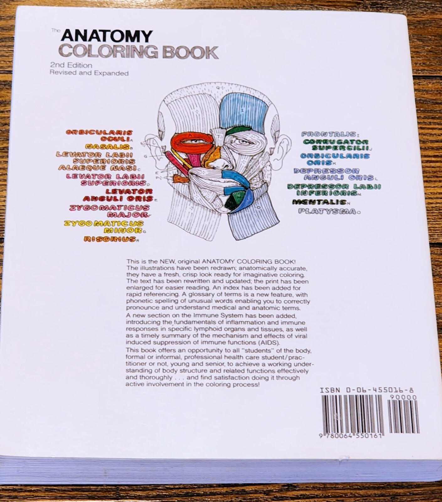 The Anatomy: Coloring Book by Lawrence M. Elson and Wynn Kapit, Second Edition