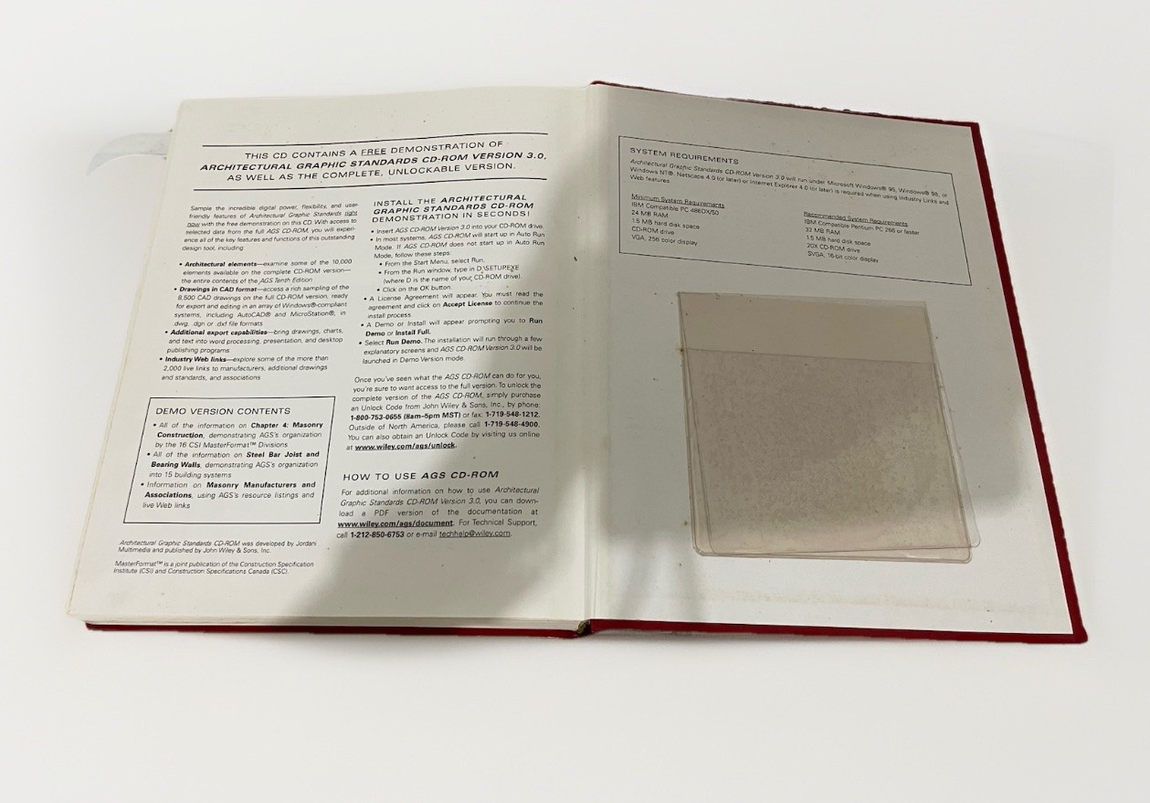 Architectural Graphic Standards 10th Edition Hardcover