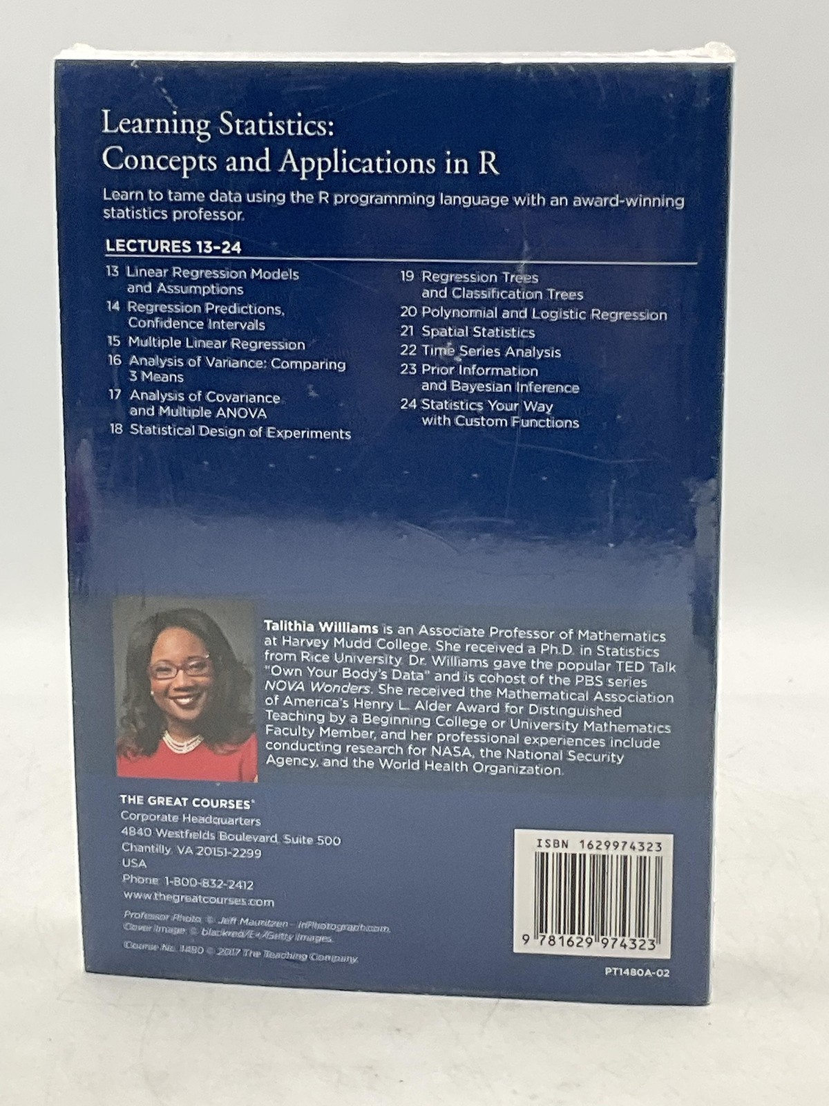 Learning Statistics Talithia Williams The Great Courses Paperback Transcript