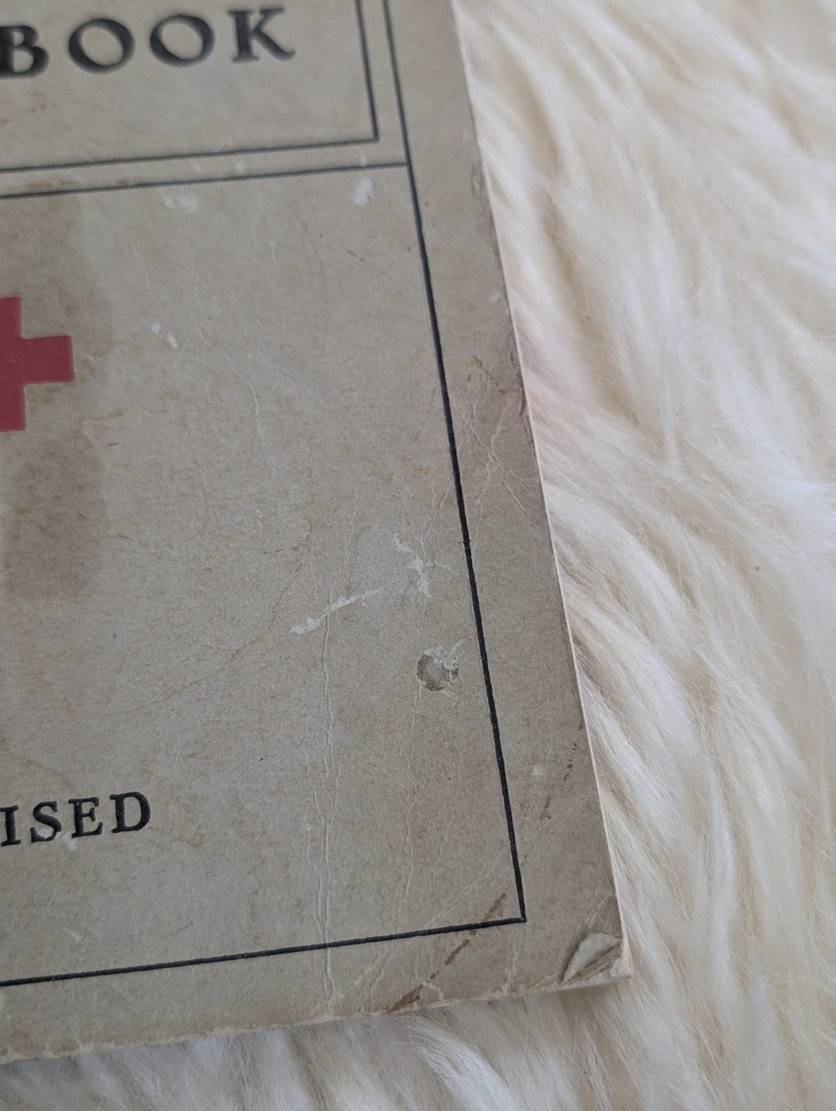 American Red Cross First Aid Textbook Revised 1940 Corrected Reprint Vintage