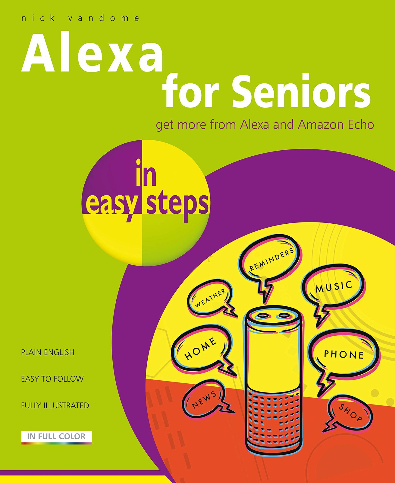 Alexa for Seniors in easy steps – paperback Vandome, Nick