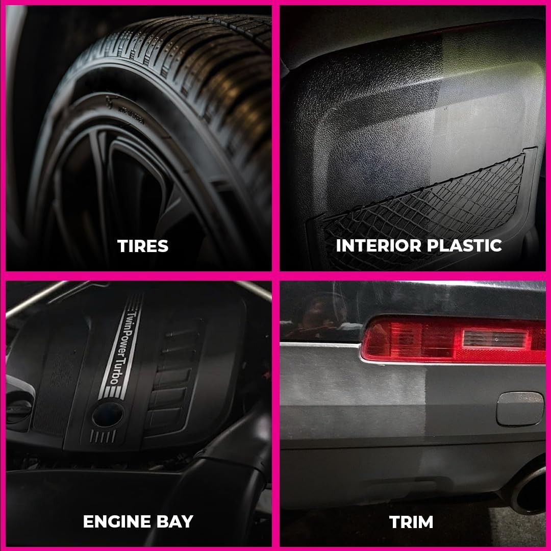Tire Shine Spray & Plastic Restorer 64oz WaterBased Detailing Solution