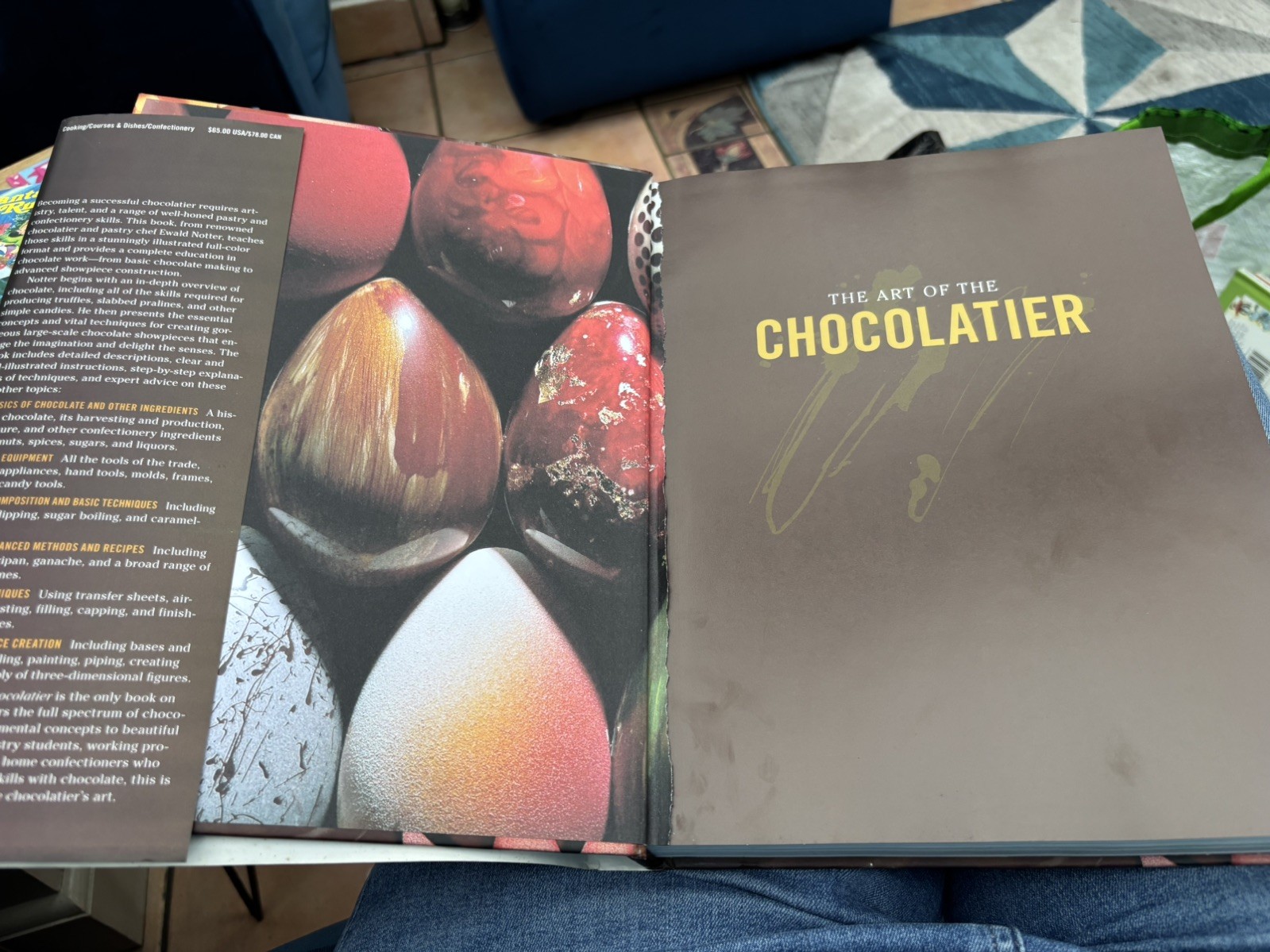 The Art of the Chocolatier – 9780470398845. See picture missing front blank page