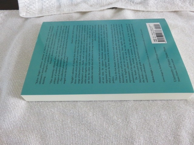 THE MACINTYRE READER by Alasdair C. Macintyre Edited by Kelvin Knight PB 1998