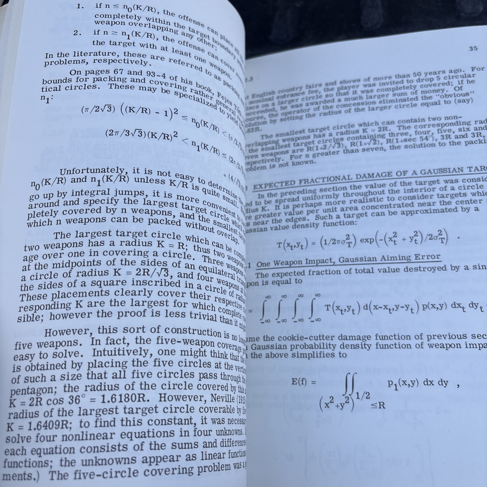 Mathematical Models Of Target Coverage And Missile Allocation- Military-Math