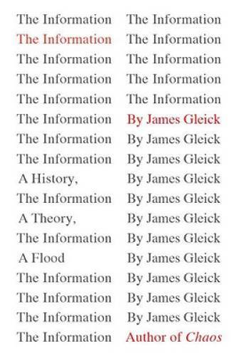 The Information: A History, a Theory, a Flood – Hardcover – GOOD