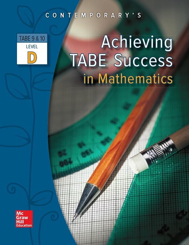 Achieving TABE Success In Mathematics, Level D Workbook (Achieving TABE Succ…