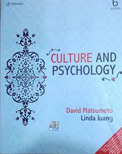 New: Culture and Psychology by Linda Jua David 6th INTL ED ‘Free Ship from USA’