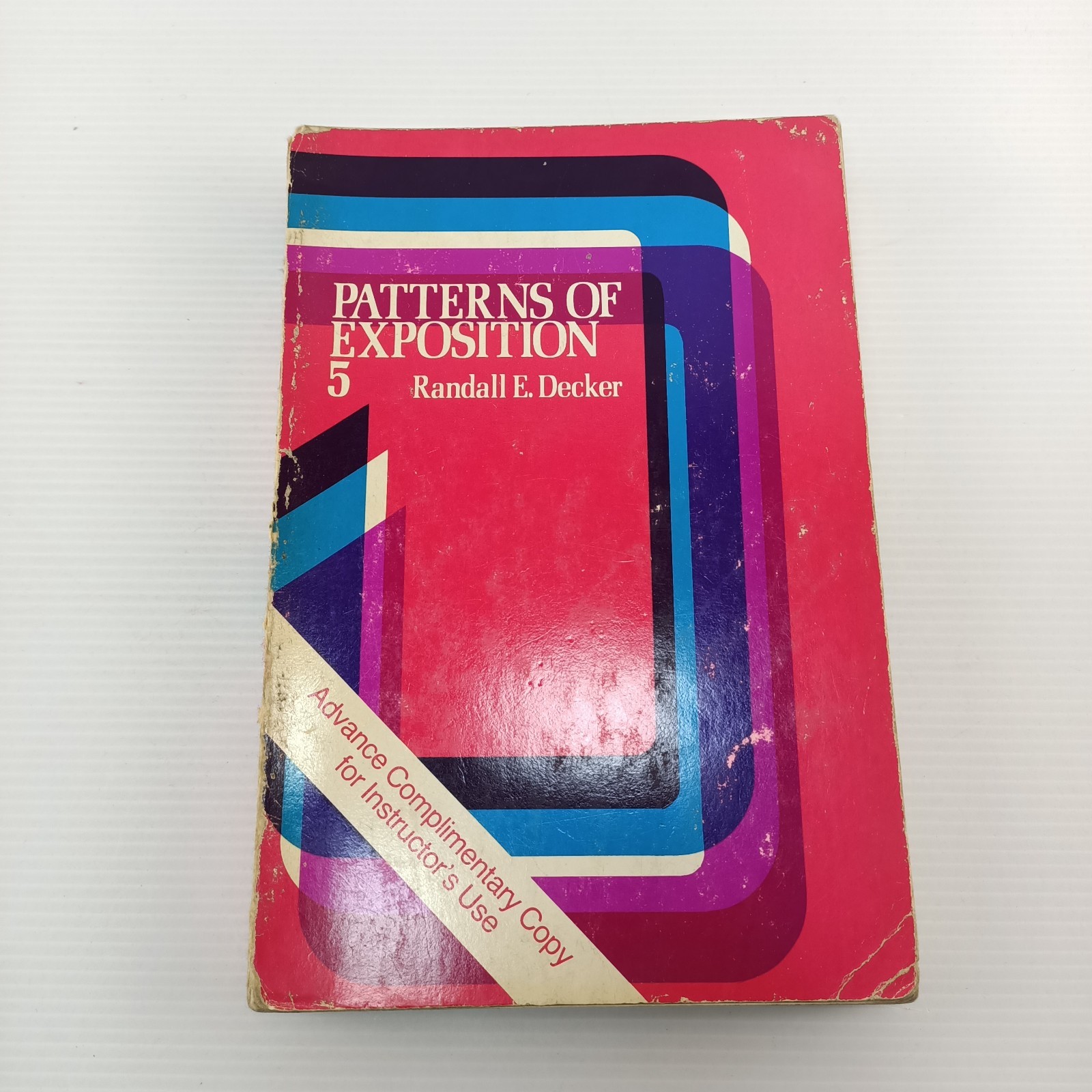 Patterns Of Exposition 5 + Instructor’s Manual Randall Decker 1976 Book Bundle